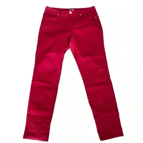 New Directions Weekend Stretch Red Jeans Size 12 - Picture 2 of 16